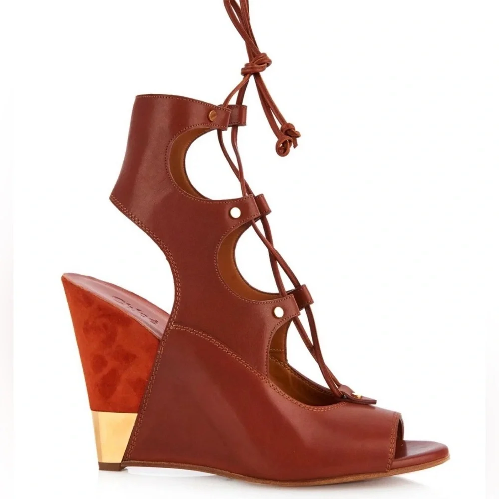 Chloe brown leather